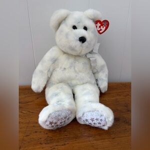 Vintage TY Beanie Buddy “The Beginning Bear” 2001 the white bear